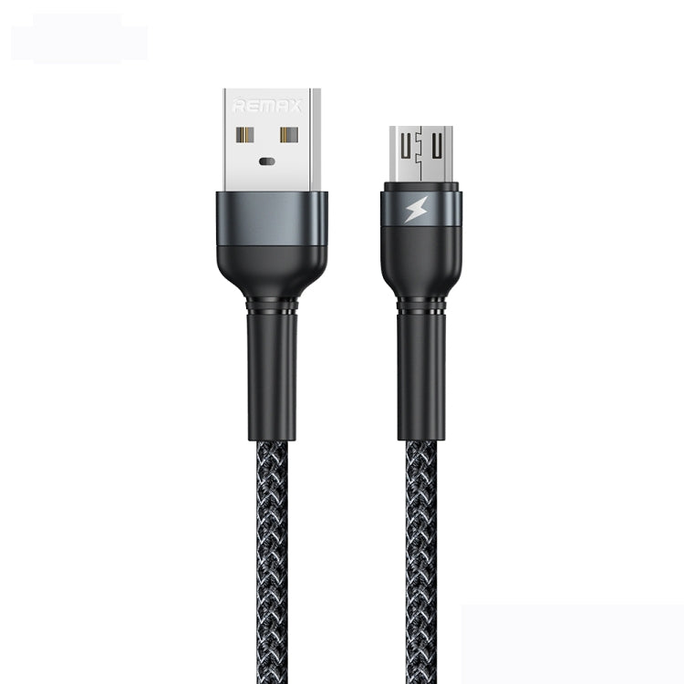 REMAX RC-124m 1m 2.4A Cavo dati di ricarica rapida da USB a micro USB intrecciato in lega di alluminio, Micro USB