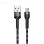 REMAX RC-124m 1m 2.4A Cavo dati di ricarica rapida da USB a micro USB intrecciato in lega di alluminio, Micro USB
