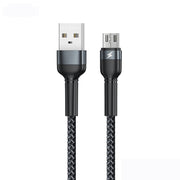 REMAX RC-124m 1m 2.4A Cavo dati di ricarica rapida da USB a micro USB intrecciato in lega di alluminio, Micro USB
