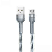 REMAX RC-124m 1m 2.4A Cavo dati di ricarica rapida da USB a micro USB intrecciato in lega di alluminio, Micro USB
