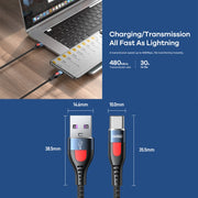 REMAX RC-188a Lesu Pro 1m 5A USB a USB-C / Type-C Cavo dati di ricarica veloce intrecciato in lega di alluminio, USB to USB-C / Type-C