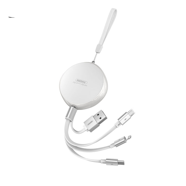 Cavo 3 in 1 REMAX RC-185th USB a 8 pin e USB-C