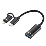 Cavo adattatore USB 3.0 e Type-C 11 cm