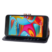 Custodia portafoglio in pelle per Samsung Galaxy A2 Core