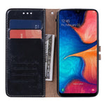 Custodia portafoglio in pelle per Samsung Galaxy A20e