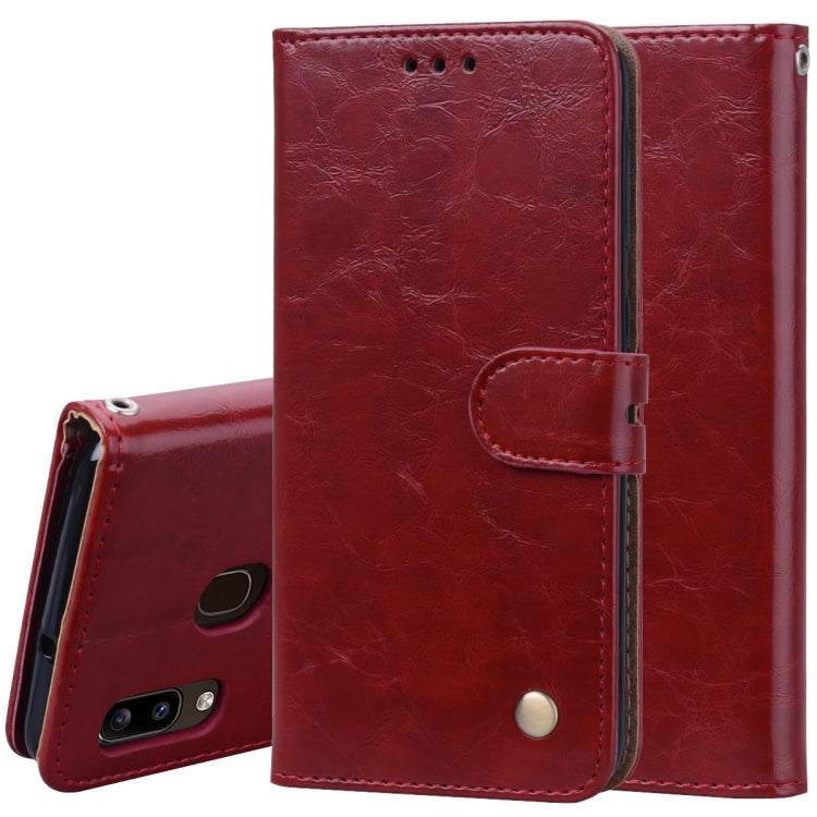 Custodia portafoglio in pelle per Samsung Galaxy A20e
