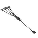 Cavo prolunga di raffreddamento PC AURA RGB a 3 pin 5 V da 1 a 4 per Asus, 1 to 4