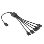 3 Pin 5V AURA RGB PC Cooling Extension Cable 1 to 5 for Asus, 1 to 5