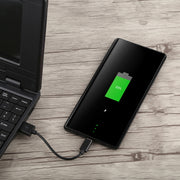 Cavo dati di ricarica e sincronizzazione da USB a USB-C/Type-C, lunghezza cavo: 14 cm, 14cm USB to Type-C Black, 14cm USB to Type-C White