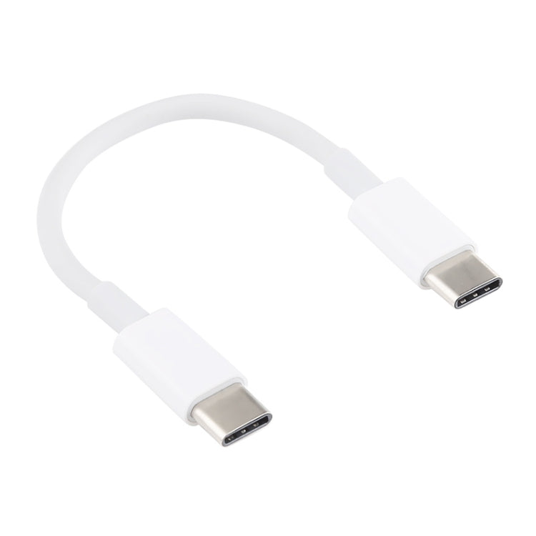 Cavo dati USB-C/Type-C a USB-C/Type-C PD per ricarica rapida e sincronizzazione, lunghezza cavo: 14 cm, 14cm Type-C to Type-C White