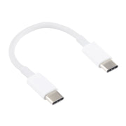 Cavo dati USB-C/Type-C a USB-C/Type-C PD per ricarica rapida e sincronizzazione, lunghezza cavo: 14 cm, 14cm Type-C to Type-C White
