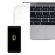 Cavo dati USB-C/Type-C a USB-C/Type-C PD per ricarica rapida e sincronizzazione, lunghezza cavo: 14 cm, 14cm Type-C to Type-C White