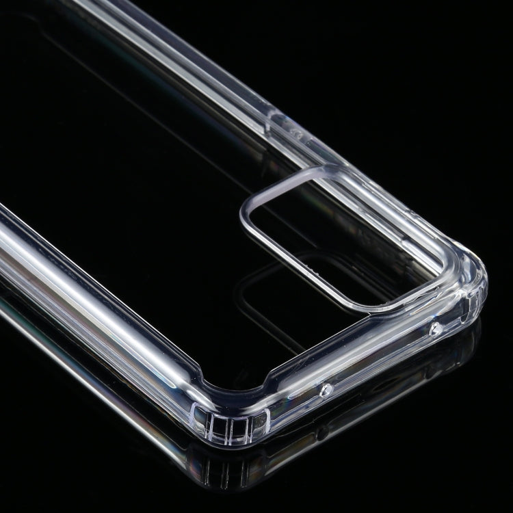 Per Samsung Galaxy A72 Custodia protettiva in TPU trasparente antiurto a quattro angoli + PC, For Samsung Galaxy A72