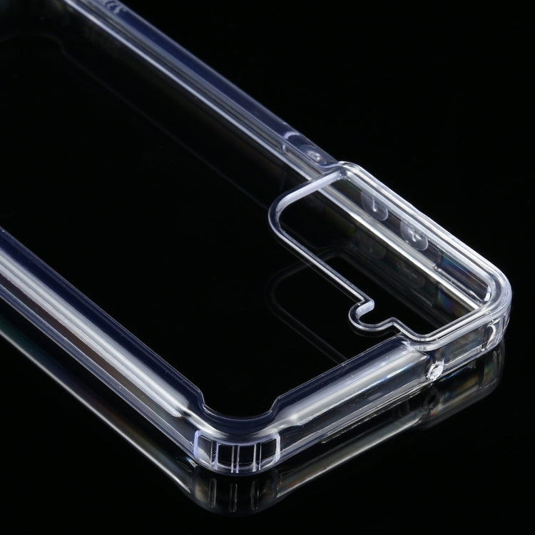 Per Samsung Galaxy S21 FE Custodia protettiva in TPU trasparente antiurto a quattro angoli + PC, For Samsung Galaxy S21 FE