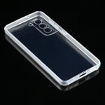 Per Samsung Galaxy S21 FE PC+TPU Custodia morbida trasparente bifacciale ultrasottile a copertura totale, For Samsung Galaxy S21 FE