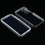 Per Samsung Galaxy S21 FE PC+TPU Custodia morbida trasparente bifacciale ultrasottile a copertura totale, For Samsung Galaxy S21 FE