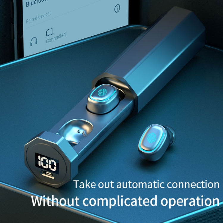 Auricolari Bluetooth C1 TWS con Touch Display