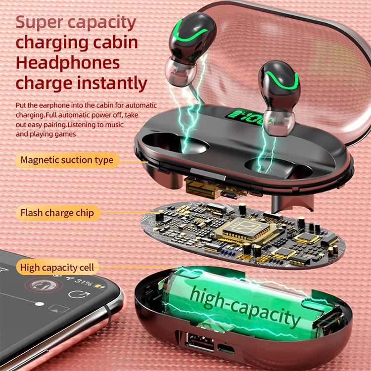 Auricolari Bluetooth T2 con Touch e Ricarica Wireless