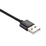 Cavo di ricarica per sincronizzazione dati da USB a USB-C/Type-C Knit Texture, lunghezza cavo: 1 m, uscita totale 3 A, trasferimento dati 2 A