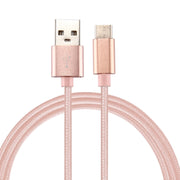 Cavo di ricarica per sincronizzazione dati da USB a USB-C/Type-C Knit Texture, lunghezza cavo: 1 m, uscita totale 3 A, trasferimento dati 2 A