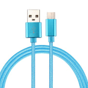 Cavo di ricarica per sincronizzazione dati da USB a USB-C / Type-C Knit Texture, lunghezza cavo: 2 m, uscita 3 A