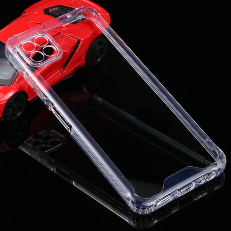 Per Samsung Galaxy A22 5G Custodia protettiva in TPU trasparente antiurto a quattro angoli + PC, For Samsung Galaxy A22 5G