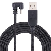 Cavo dati di ricarica con treccia in nylon maschio a forma di U da USB-C / Type-C maschio a USB maschio, Type-C to USB
