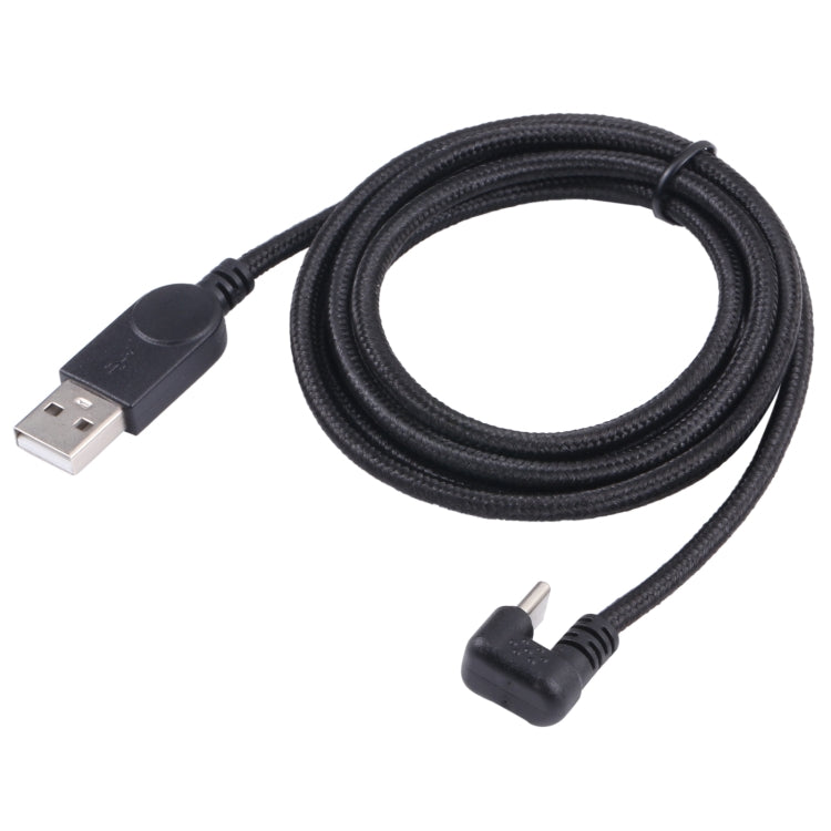 Cavo ricarica USB-C a USB maschio con treccia nylon 1,5m