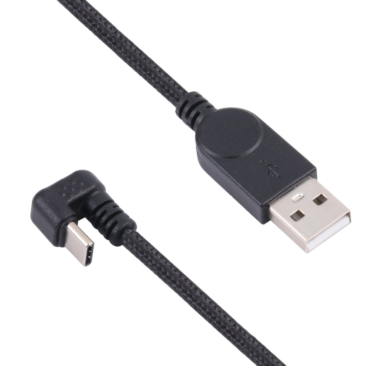 Cavo ricarica USB-C a USB maschio con treccia nylon 1,5m