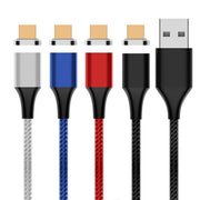 Cavo dati magnetico intrecciato in nylon da USB a micro USB M11 3A, lunghezza cavo: 2 m, Micro USB