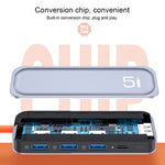 Docking station ROCK RT16 5 in 1 USB-C con HDMI 4K