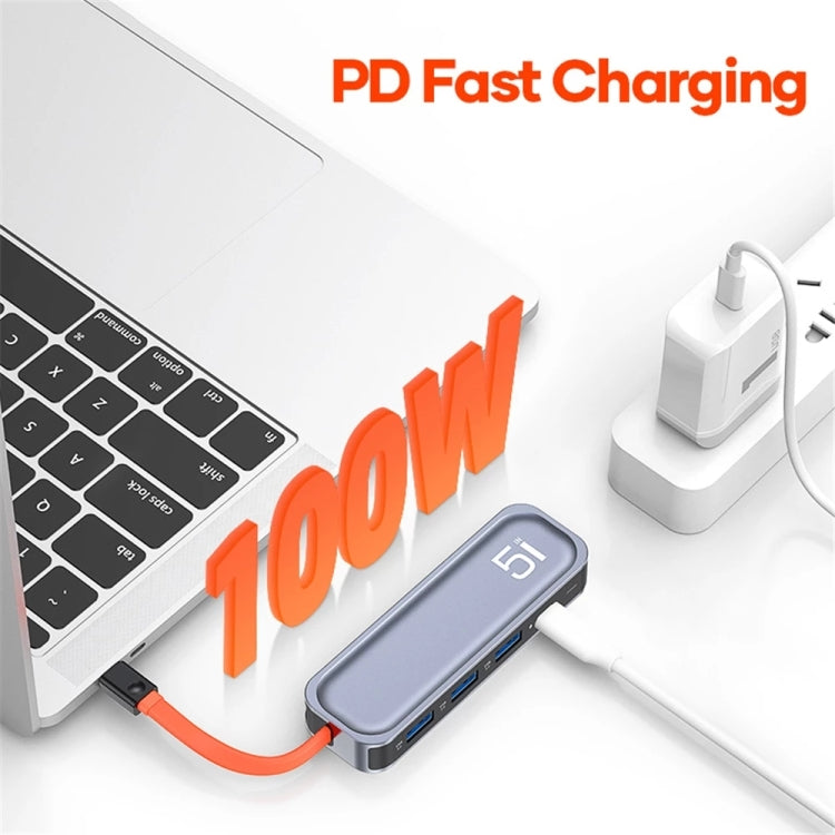 Docking station ROCK RT16 5 in 1 USB-C con HDMI 4K