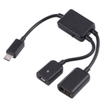 Cavo adattatore OTG Micro USB da 1 a 2