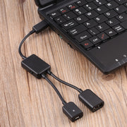 Cavo adattatore OTG Micro USB da 1 a 2