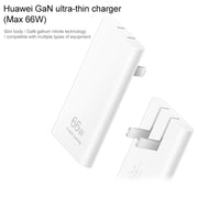 Adattatore di alimentazione per caricabatterie da viaggio ultrasottile GaN originale Huawei da 66 W con cavo Type-C / USB-C