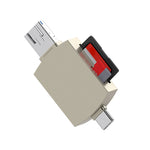 Lettore schede 3 in 1 USB-C a USB Micro USB OTG