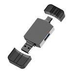 Lettore schede 3 in 1 USB-C a USB Micro USB OTG