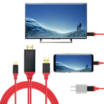 Interfaccia USB-C 2 in 1 con cavo HDMI Ultra HD 4K 2m rossa