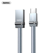 REMAX RC-091a Cavo di ricarica per sincronizzazione dati da USB a USB-C / Type-C Golden Diamond da 2,4 A, lunghezza cavo: 1 m, RC-091a