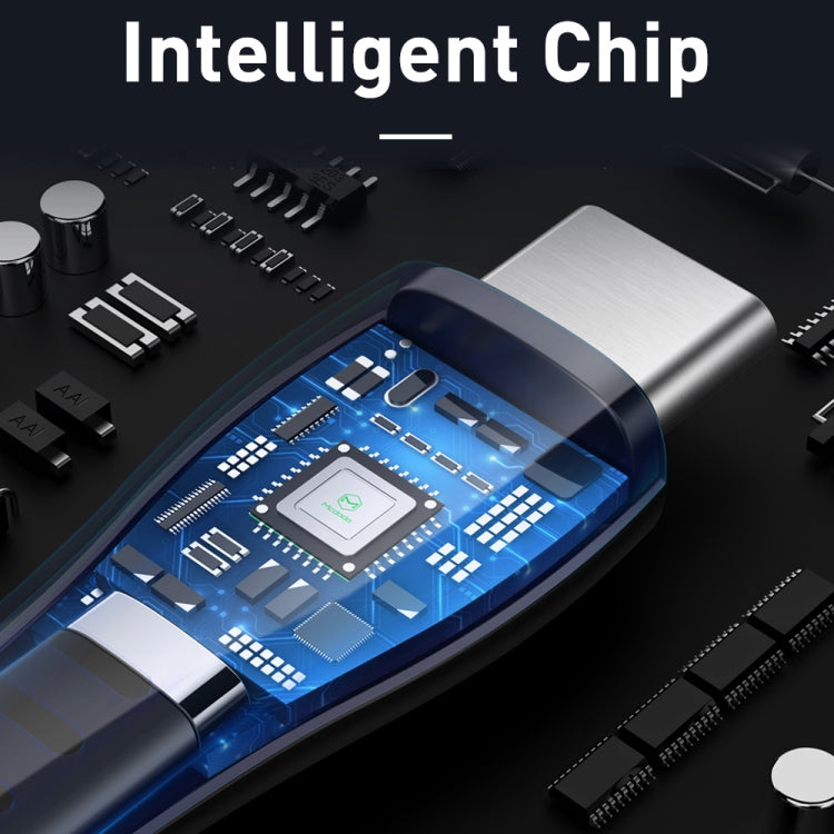 Cavo dati LED Mcdodo CA-6431 serie Flying Fish da tipo C a USB, lunghezza: 1,2 m