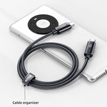 REMAX RC-128a Cavo dati di ricarica intrecciato in lega di zinco con display digitale intelligente da 100 W da tipo C / da USB-C a tipo C / USB-C, lunghezza: 1,2 m