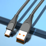 ADC-009 Cavo dati di ricarica rapida per tubo flessibile in lega di zinco da USB a USB-C / Type-C, lunghezza cavo: 1 m, USB to USB-C / Type-C