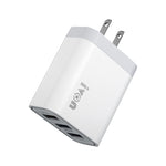 Caricatore da viaggio a tre porte USB IVON AD37 5A QC 3.0, spina americana, AD37