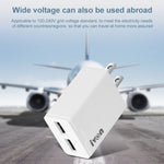 Caricatore da viaggio doppia porta USB IVON 5V 2.1A spina USA