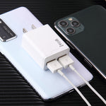 Caricatore da viaggio doppia porta USB IVON 5V 2.1A spina USA