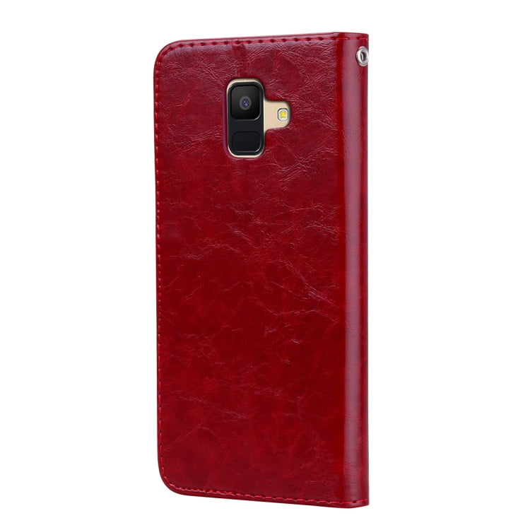 Custodia portafoglio in pelle per Galaxy A6 2018
