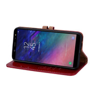 Custodia portafoglio in pelle per Galaxy A6 2018
