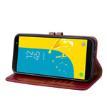 Custodia portafoglio in pelle per Galaxy J6 2018 UE
