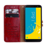 Custodia portafoglio in pelle per Galaxy J6 2018 UE
