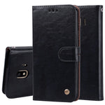 Custodia portafoglio in pelle per Samsung Galaxy J4 2018
